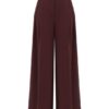 Pantalon ajusté en laine Luna, couleur acajou, en ligne Pantalon ajusté en laine Luna, couleur acajou, en ligne