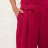 Pantalon ample en laine Luna, couleur fuchsia, en ligne Pantalon ample en laine Luna, couleur fuchsia, en ligne