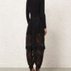 Pantalon bouffant en dentelle Luna noir en ligne Pantalon bouffant en dentelle Luna noir en ligne