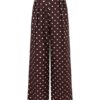 Pantalon droit à pois chocolat en ligne Pantalon droit à pois chocolat en ligne