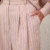 Pantalon à jambes larges à rayures roses en ligne Pantalon à jambes larges à rayures roses en ligne