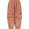 Pantalon sarouel Luna en dentelle couleur pêche en ligne Pantalon sarouel Luna en dentelle couleur pêche en ligne