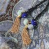 Pantalon taille haute Wanderlust bleu tapisserie multicolore en ligne Pantalon taille haute Wanderlust bleu tapisserie multicolore en ligne