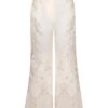 Pantalon évasé court en toile sirène en ligne Pantalon évasé court en toile sirène en ligne