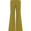 Pantalon évasé en laine Luna couleur pistache en ligne Pantalon évasé en laine Luna couleur pistache en ligne