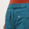 Pantalon évasé Luna Drill bleu sarcelle en ligne Pantalon évasé Luna Drill bleu sarcelle en ligne