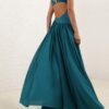 Robe asymétrique en jersey Luna bleu sarcelle en ligne Robe asymétrique en jersey Luna bleu sarcelle en ligne