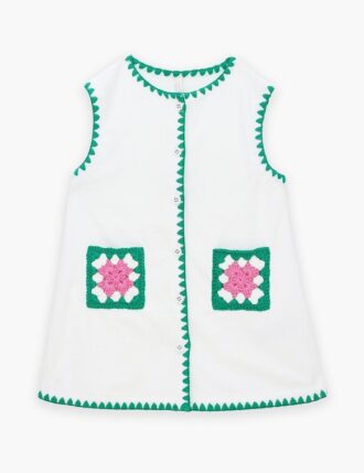 Robe en éponge pour enfant Patience, couleur ivoire, en ligne