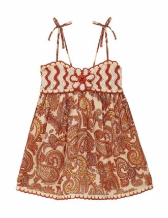 Robe pour enfant Patience Poolside Paisley Mustard en ligne