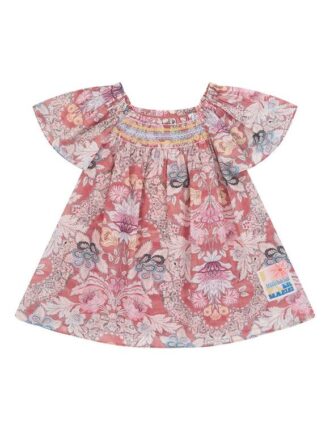 Robe smockée Daylight Kids à motif floral rouille en ligne Robe smockée Daylight Kids à motif floral rouille en ligne