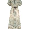 Robe Wanderlust Billow en bleu tapisserie multicolore en ligne Robe Wanderlust Billow en bleu tapisserie multicolore en ligne