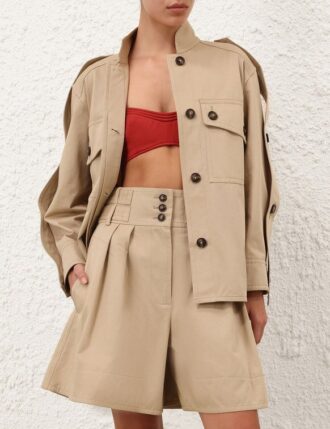 Veste cargo Rebellion beige en ligne